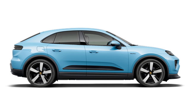 Blue 2025 Porsche Macan EV - Car Cut