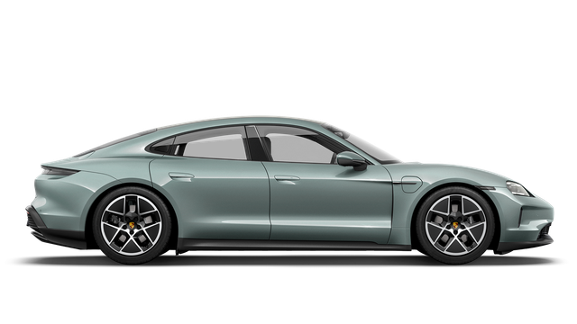Green 2025 Porsche Taycan - Car Cut